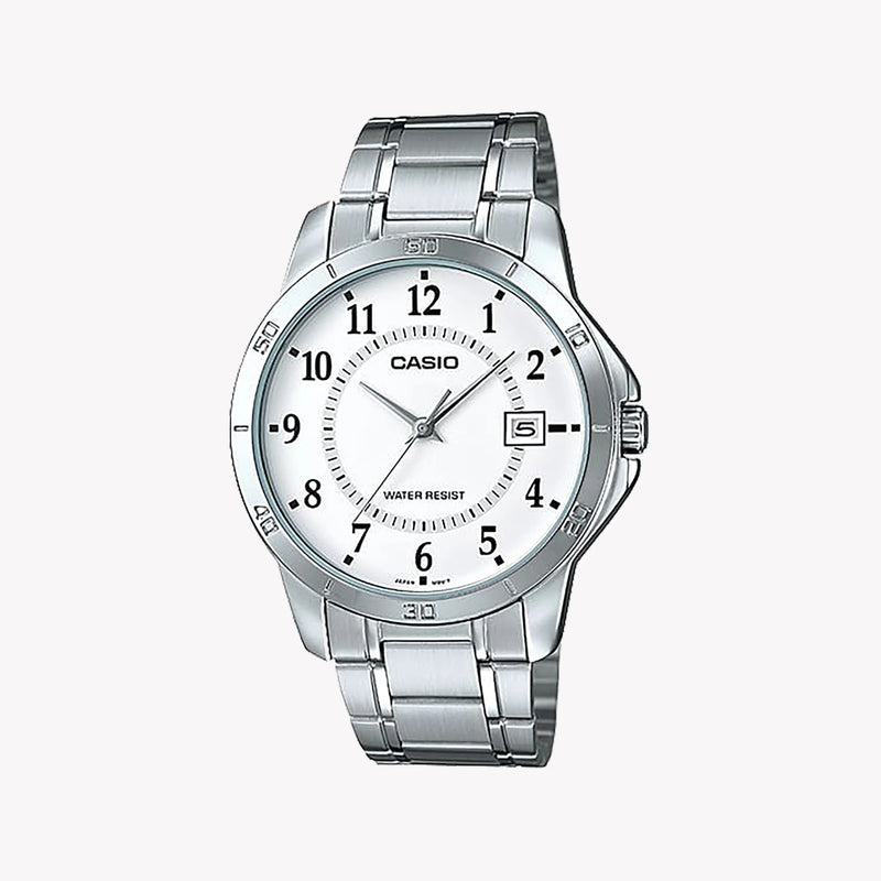 Timeless Elegance Men's Silver Watch, White Dial | Mtp-V004d-7budf by i-watch