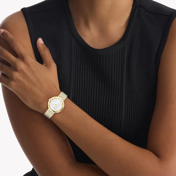 Ck Calvin Klein Women's Gold Watch, White Dial | K3m21121g by i-watch