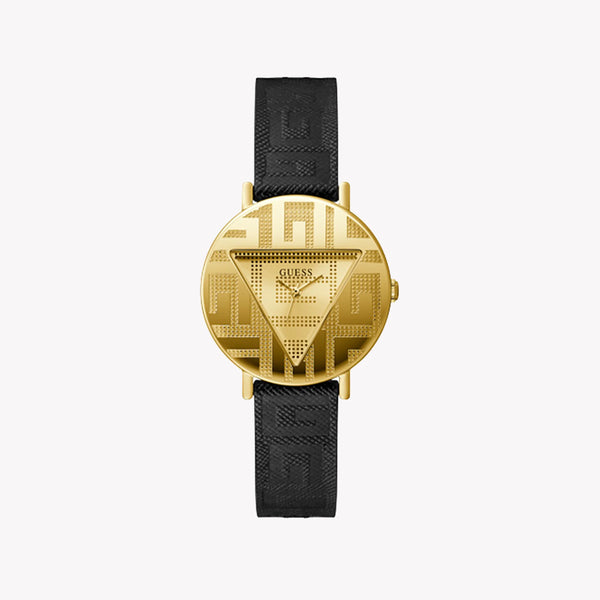 Guess Women's Gold Watch, Black Band | Gw0478l2 by i-watch