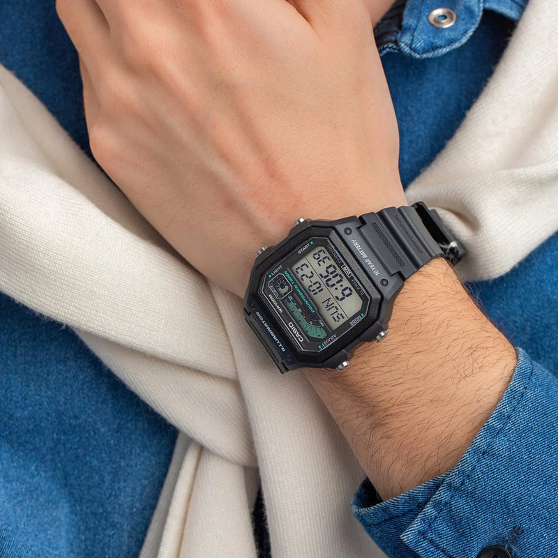 Casio Ws-1600h-8avdf - Bold Sporty Style Men's Digital Watch With Sleek Black Design And Adventure-Ready Features by i-watch