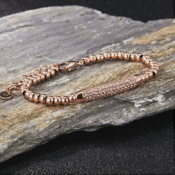 Zink Women's Rose Gold Stainless Steel Bracelet | Zfbr003rg