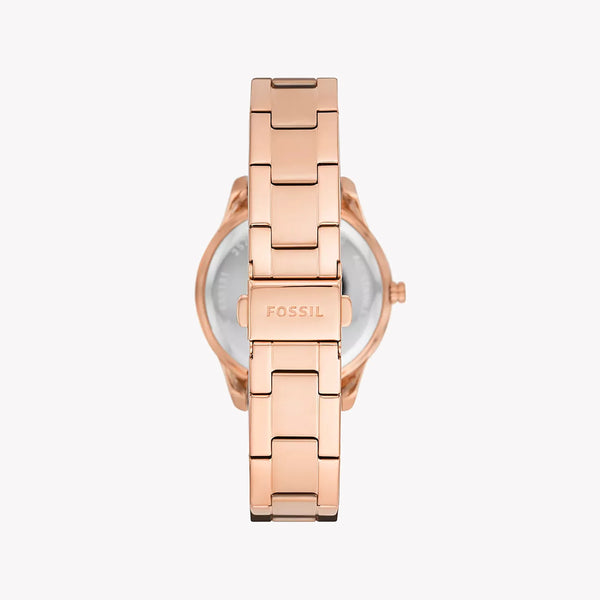 Fossil Women's Rose Gold Watch, White Dial | Es5131 by i-watch