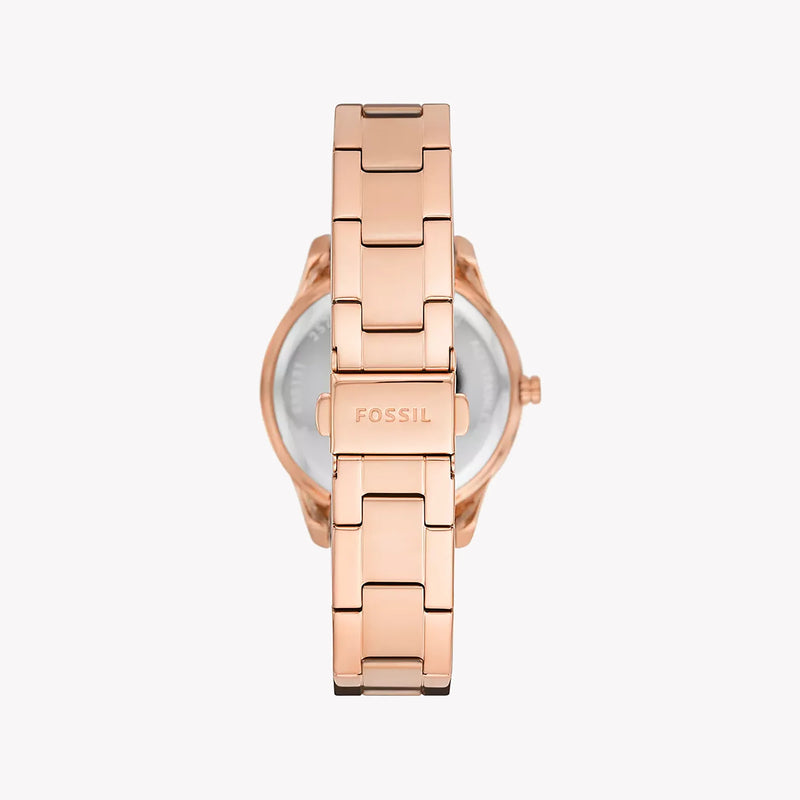 Fossil Women's Rose Gold Watch, White Dial | Es5131 by i-watch