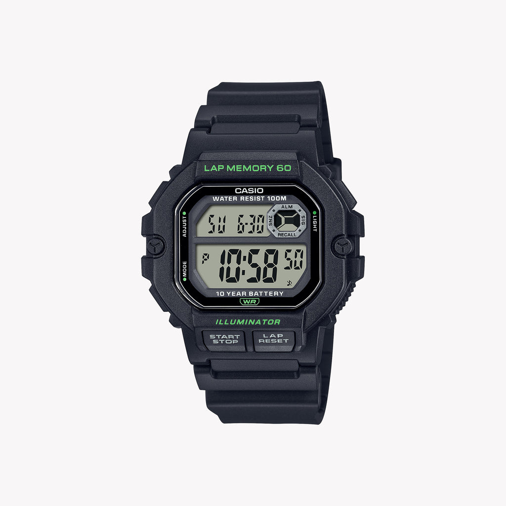 CASIO WS-1400H-1AV ADVENTURE-READY - SPORTY MEN'S WATCH WITH DIGITAL DIAL & 100M WATER RESISTANCE
