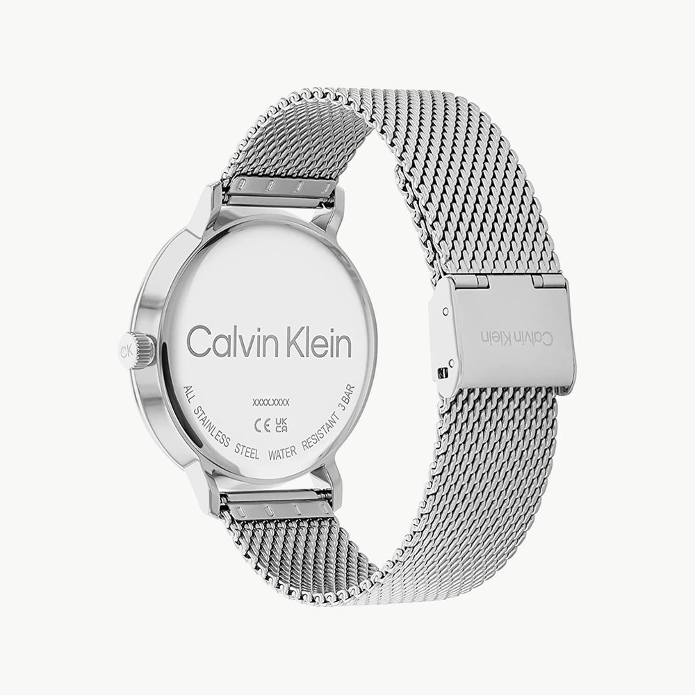Ck Calvin Klein Men's Silver Watch, Blue Dial | K2g2g1d2 by i-watch