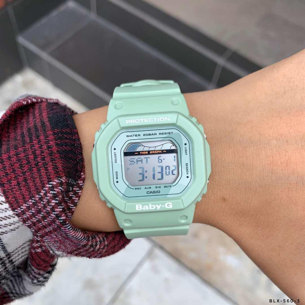 CASIO BABY-G BLX-560-3DR - BOLD & ACTIVE UNISEX WATCH with vibrant green case and digital dial-i-Watch-2