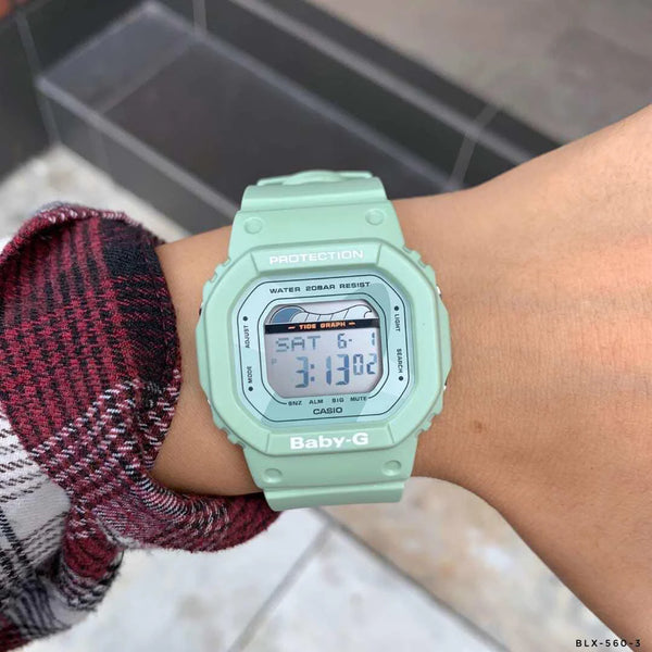 Casio Baby-G Blx-560-3dr - Bold & Active Unisex Watch With Vibrant Green Case And Digital Dial by i-watch