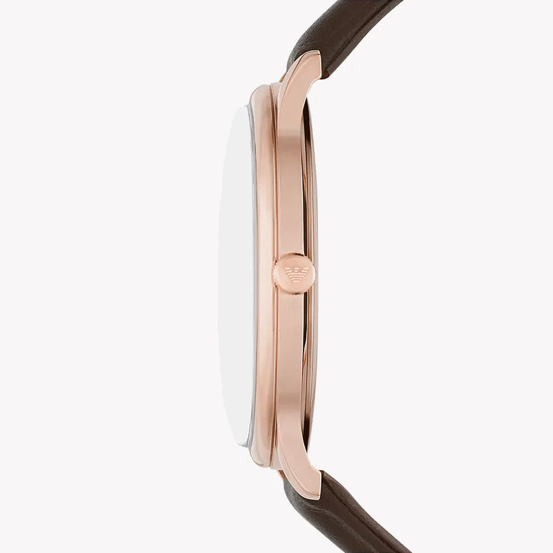 Emporio Armani Men's Rose Gold Watch, White Dial | Ar11572 by i-watch