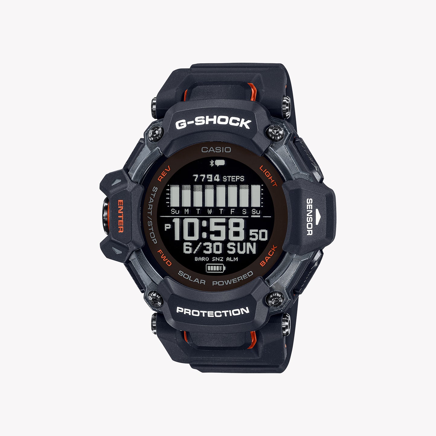 CASIO G-SHOCK GBD-H2000-1A G-SQUAD - Heart Rate Monitor Men's Watch