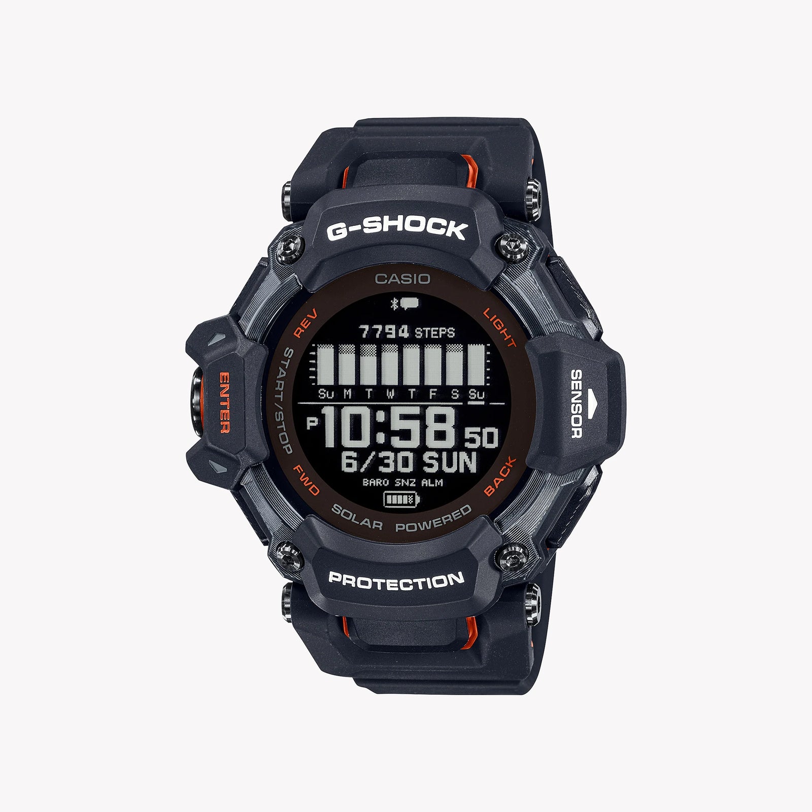 Casio Men's Black Resin Watch, Digital Display | Gbd-H2000-1aer by i-watch