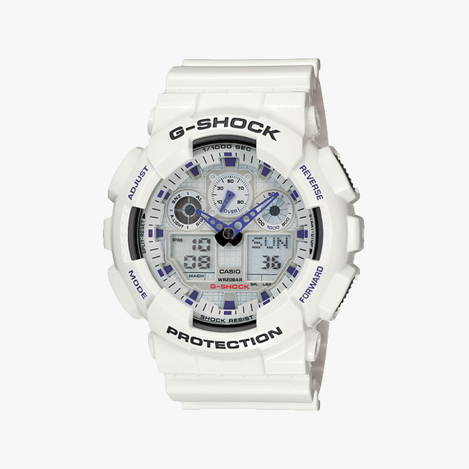 CASIO G-SHOCK GA-100A-7A SPORTY STYLE - UNSTOPPABLE WHITE ADVENTURE WATCH-i-Watch-4
