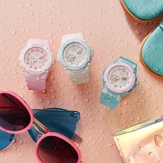 Bga-270m-7adr Baby-G Adventure Timepiece - Vibrant White Resin For Active Women by i-watch