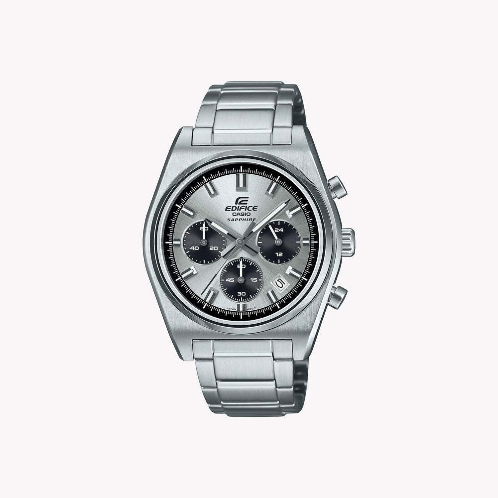 EDIFICE EFB-730D-7AVUEF - DYNAMIC ELEGANCE MEN'S WATCH WITH SILVER STAINLESS STEEL BAND AND DIAL