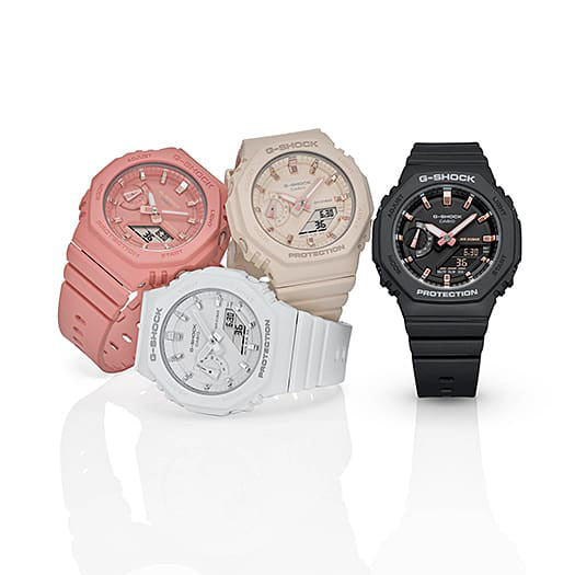Casio Women's Beige Resin Watch, Carbon Case | GMA-S2100-4AER