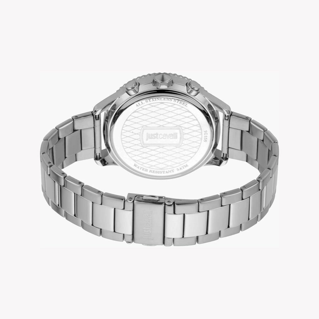 JUST CAVALLI JC1G155M0055 - ELEGANT SILVER & BLUE MEN'S WATCH - SOPHISTICATION REDEFINED-i-Watch-3
