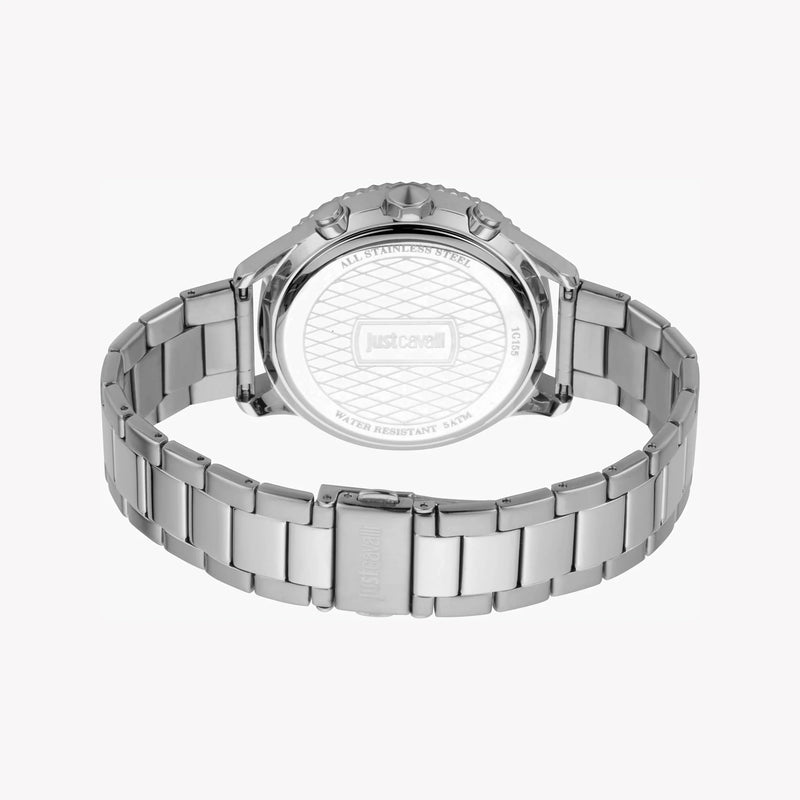 Just Cavalli Men's Silver Watch, Blue Dial | Jc1g155m0055 by i-watch