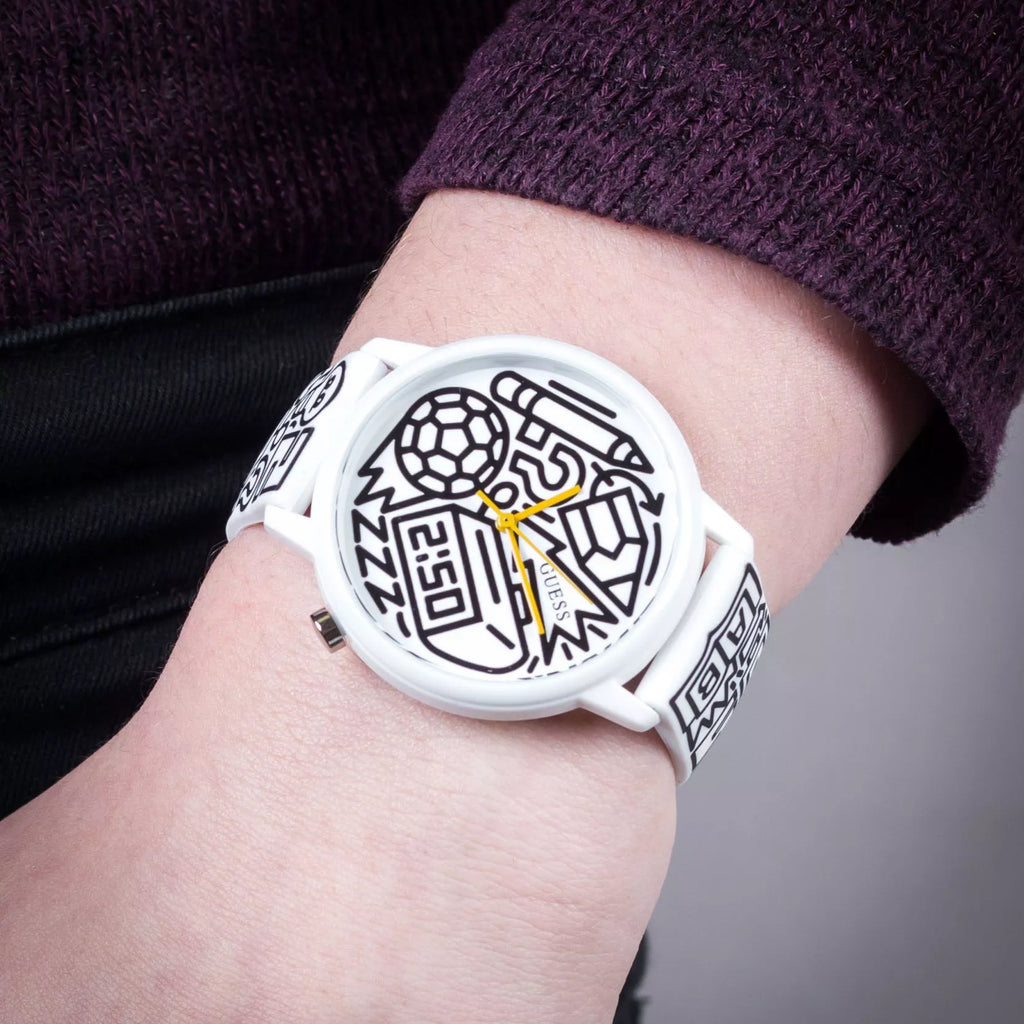 GUESS V0023M9 CHIC ELEGANCE - MODERN WOMAN'S WHITE STAINLESS STEEL WATCH-i-Watch-2