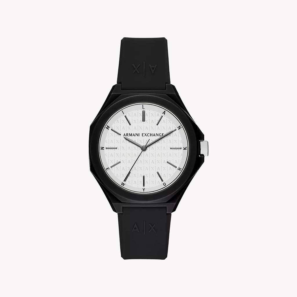 ARMANI EXCHANGE AX4600 - MODERN BLACK FIBERGLASS TIMEPIECE WITH WATER RESISTANCE