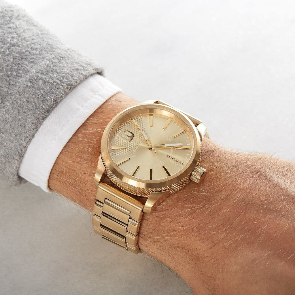 DIESEL DZ1761 BOLD RADIANCE - STRIKING GOLD MEN'S WATCH WITH STAINLESS STEEL BAND-i-Watch-4