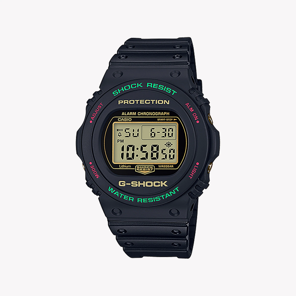 G-Shock Men's Black Resin Watch, Digital Dial | Dw-5700th-1dr by i-watch