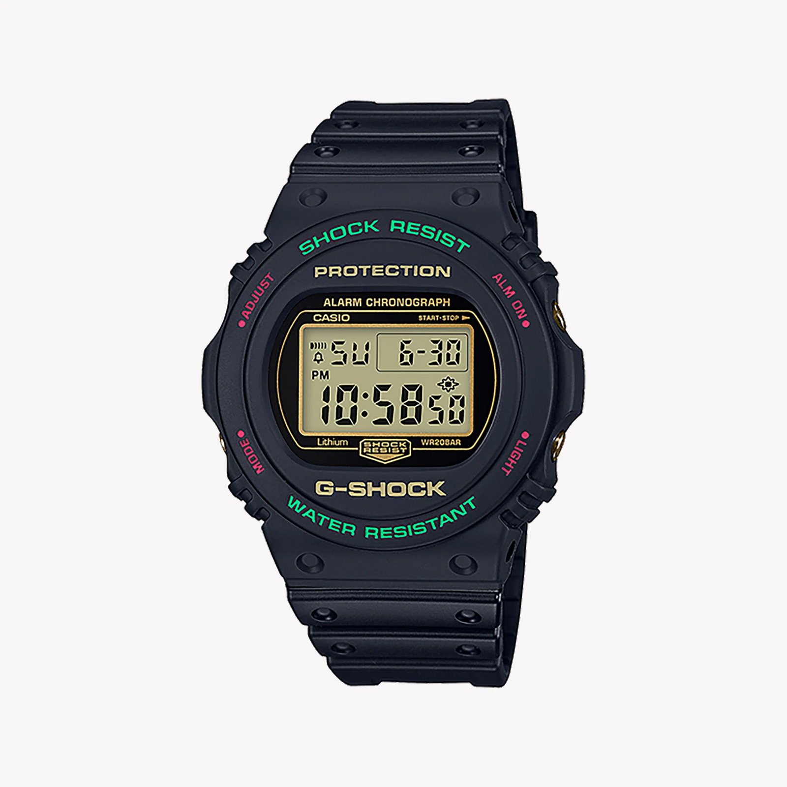 G-Shock Men's Black Resin Watch, Digital Dial | Dw-5700th-1dr by i-watch