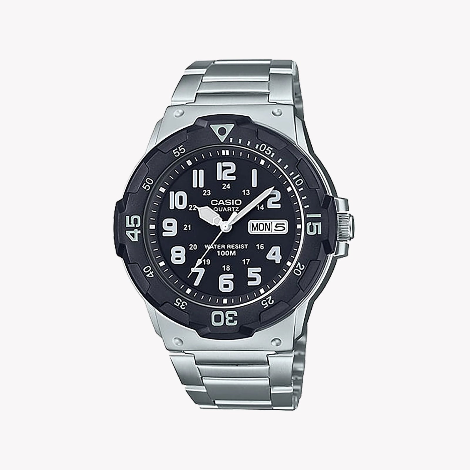 Casio Men's Stainless Steel Watch, Silver | Mrw-200hd-1bvdf by i-watch