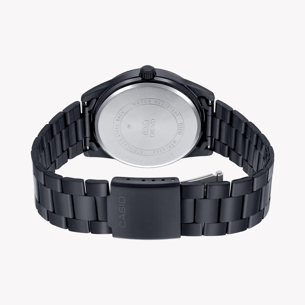 CASIO MTP-VD02B-1E BOLD & SPORTY - STYLISH MEN'S WATCH WITH BLACK DIAL & STAINLESS STEEL BAND-i-Watch-4