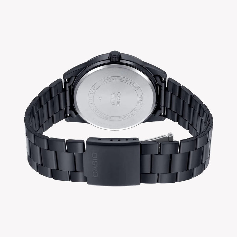 CASIO MTP-VD02B-1E BOLD & SPORTY - STYLISH MEN'S WATCH WITH BLACK DIAL & STAINLESS STEEL BAND-i-Watch-4