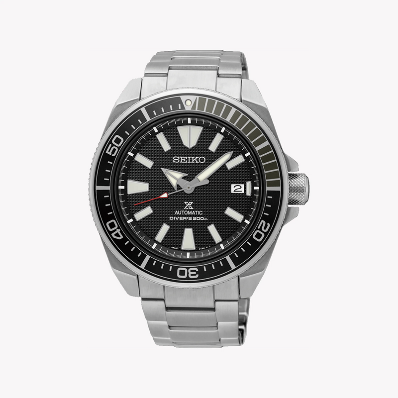 Seiko Men's Silver Stainless Steel, Black Dial | Srpf03k1 by i-watch