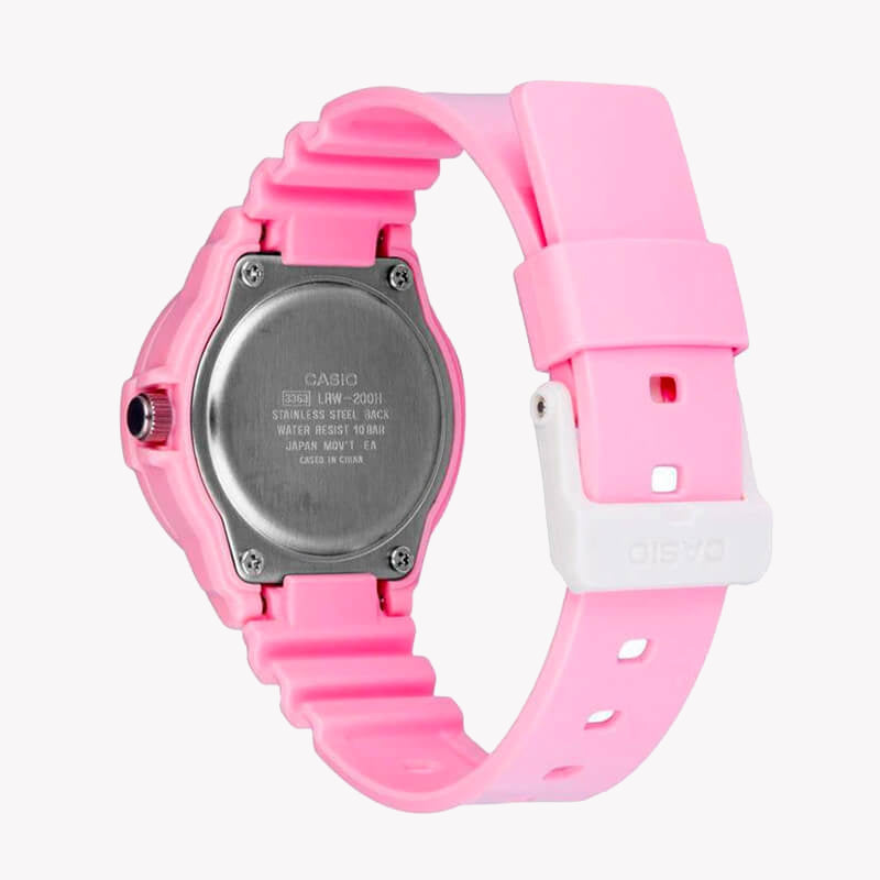 CASIO Women's Watch with Pink Resin Case and Pink Resin Band-i-Watch-2