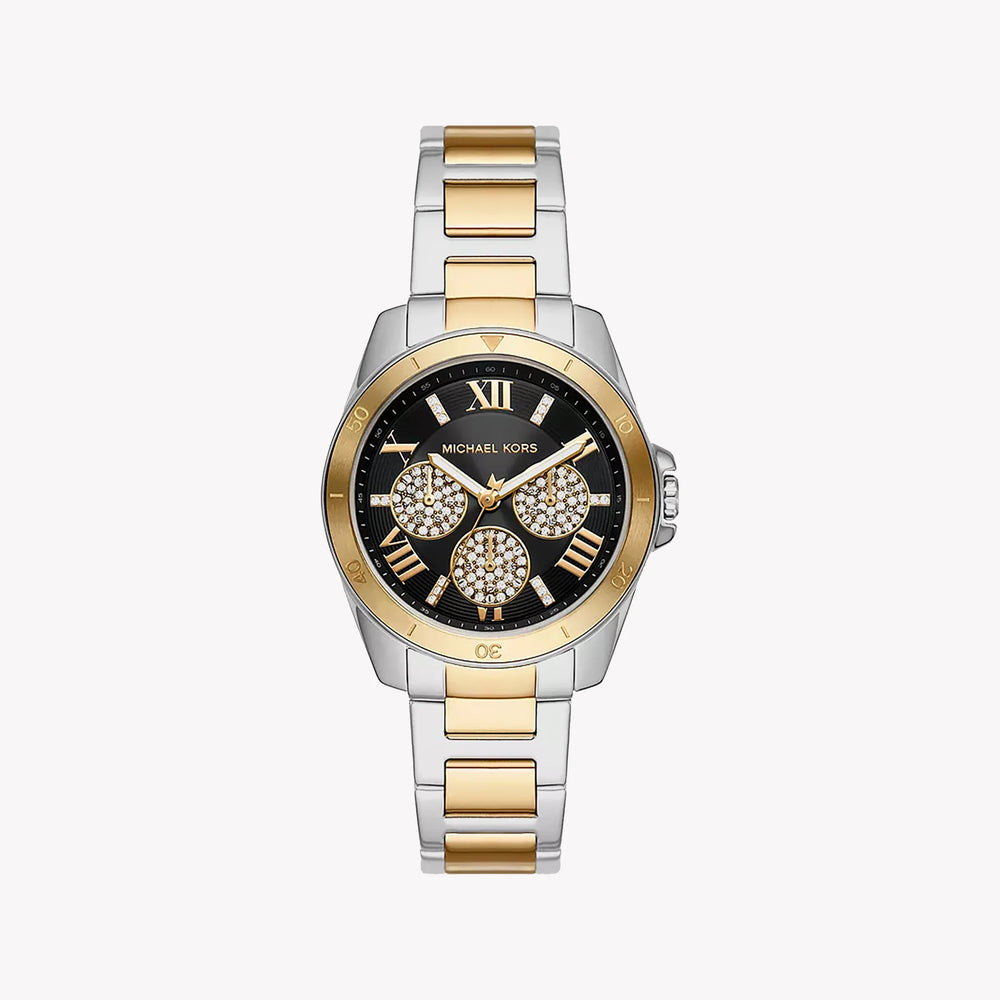 Michael Kors Women's Silver-Gold Watch, Black Dial | Mk7265 by i-watch