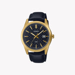 CASIO MTP-VD03GL-1A - ELEGANT TIMEPIECE - STYLISH GOLD & BLACK DESIGN for Men