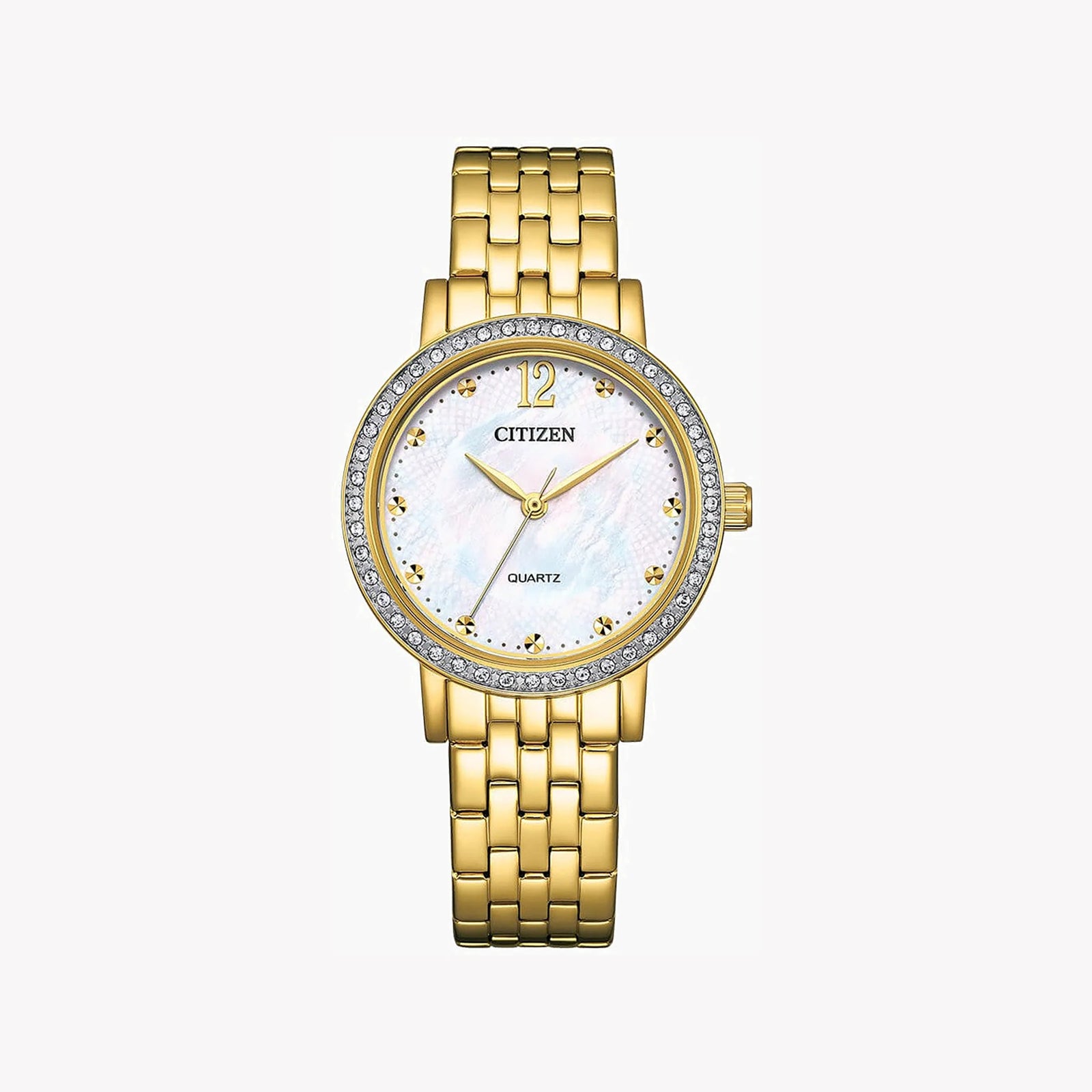 Citizen Women's Gold Watch, White Dial | El3102-50d by i-watch
