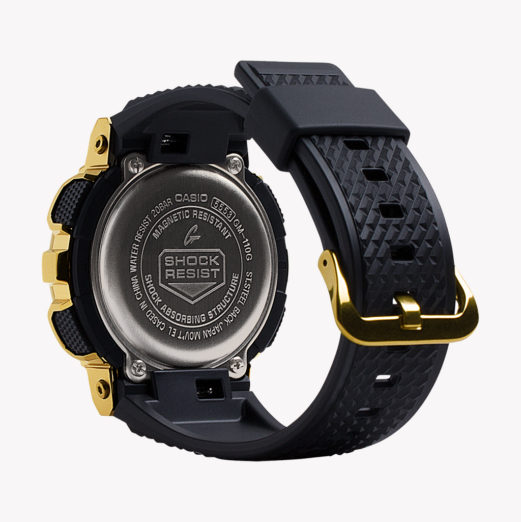 CASIO G-SHOCK GM-110G-1A9DR - BOLD GOLD ADVENTURER Men's Watch with Black Resin Band-i-Watch-6