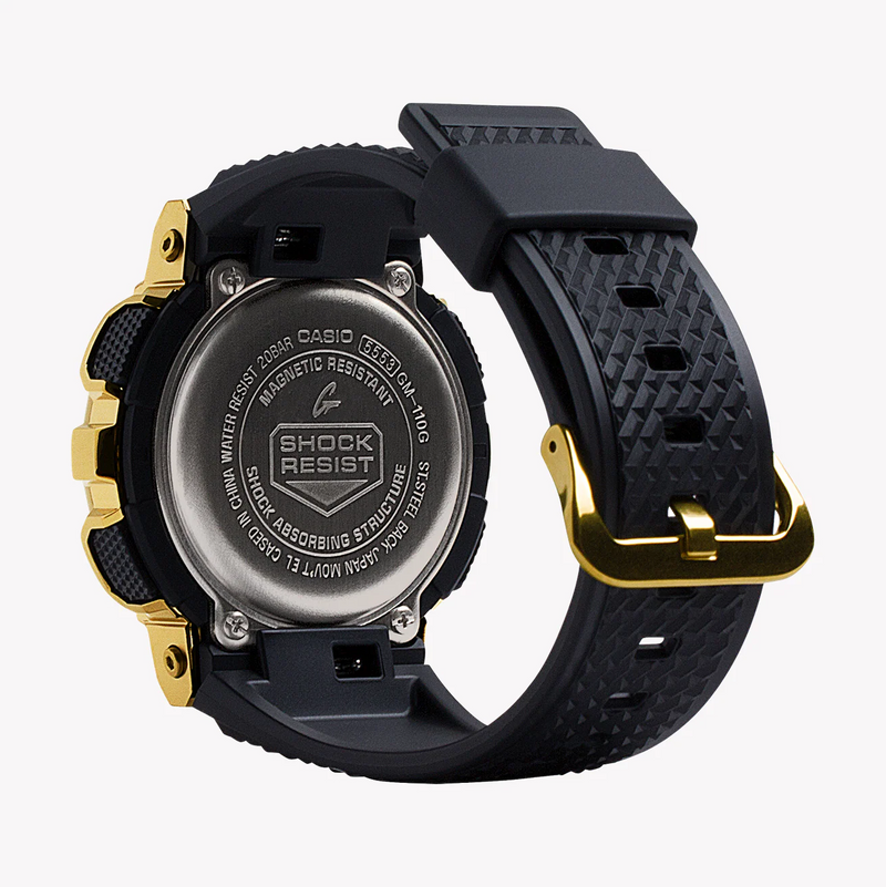 G-Shock Men's Gold & Black Watch, Resin Band | Gm-110g-1a9dr by i-watch