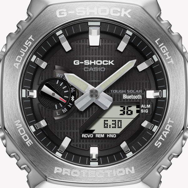 Casio G-Shock Men's Silver Resin & Stainless Steel | Gbm-2100-1aer by i-watch