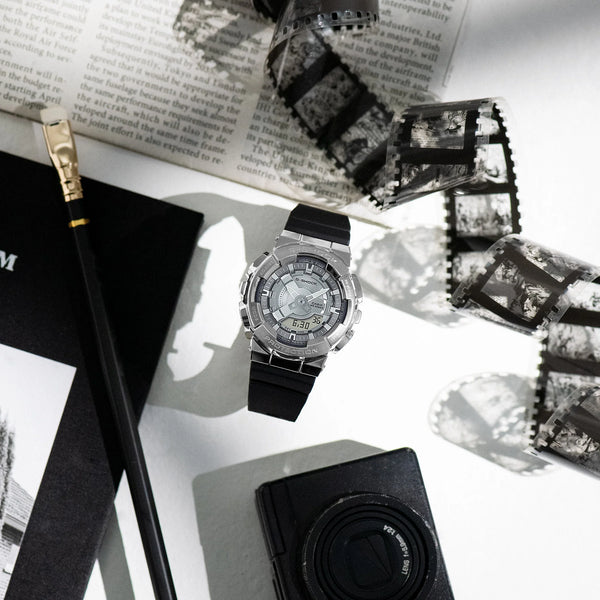 Casio G-Shock Men's Silver & Black Watch, Resin | Gm-S110-1aer by i-watch