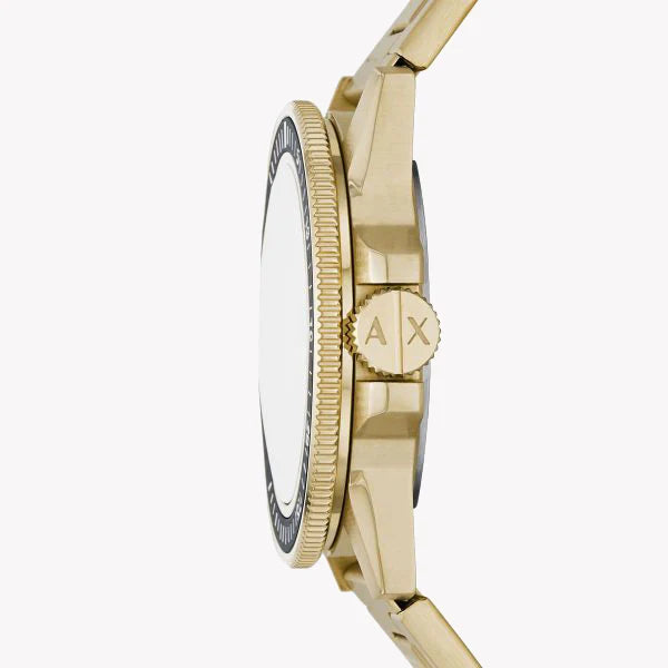 ARMS OF TIME - ARMANI EXCHANGE AX1854 GOLD LUXURY MEN'S WATCH WITH STAINLESS STEEL BAND-i-Watch-2