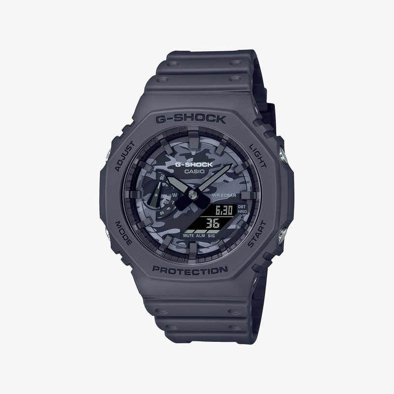 Casio G-Shock Ga-2100ca-8adr Oak - Bold Adventurer Men's Watch With Vibrant Green Resin BAnd and Digital Display by i-watch
