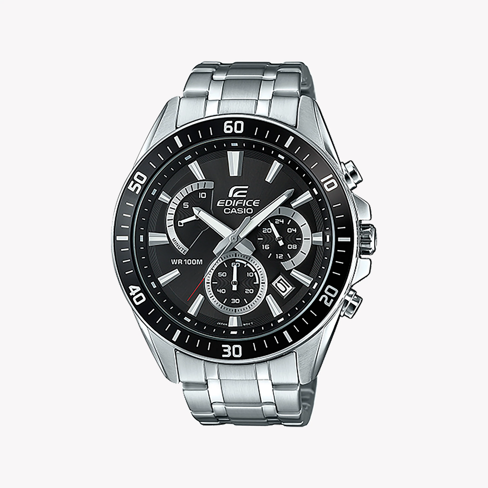EDIFICE EFR-552D-1AVUEF - BOLD INNOVATION MEN'S WATCH, STYLISH STAINLESS STEEL & BLACK DIAL