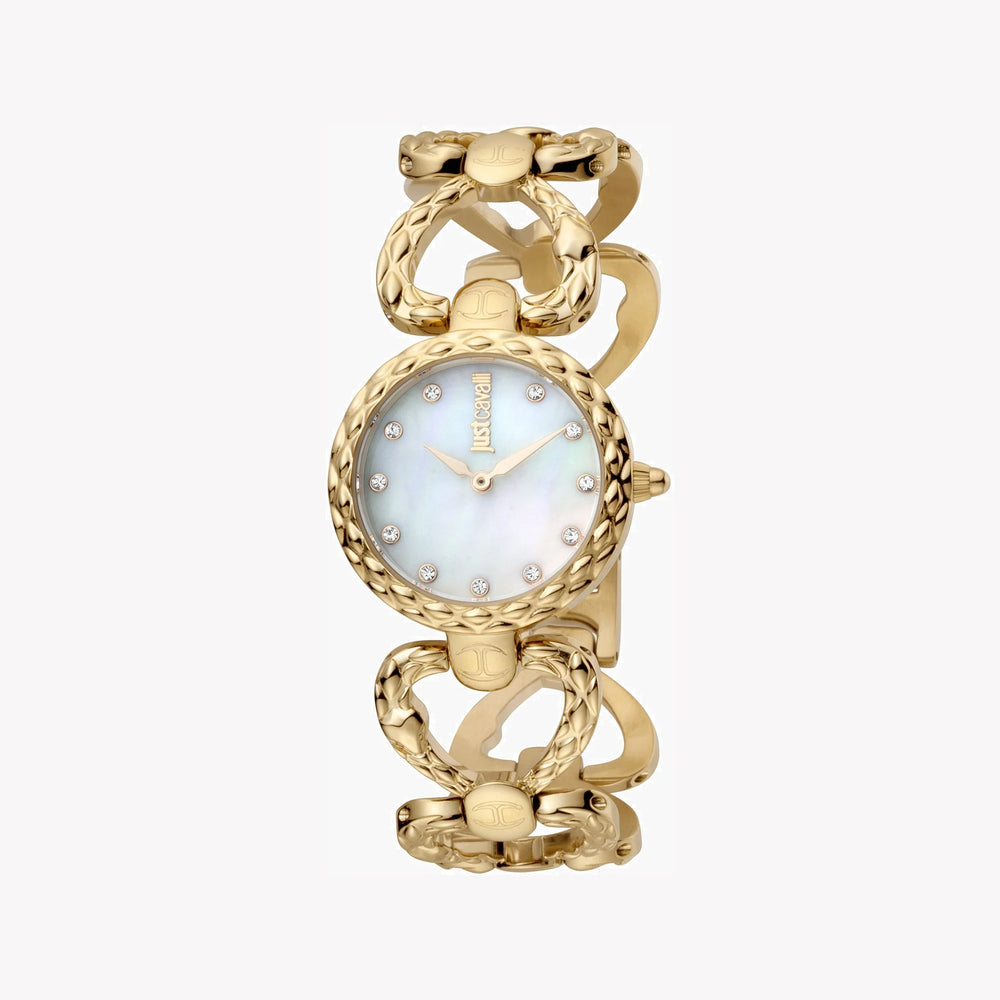 Just Cavalli Women's Gold Stainless Steel Watch, White Dial | Jc1l132m0025 by i-watch