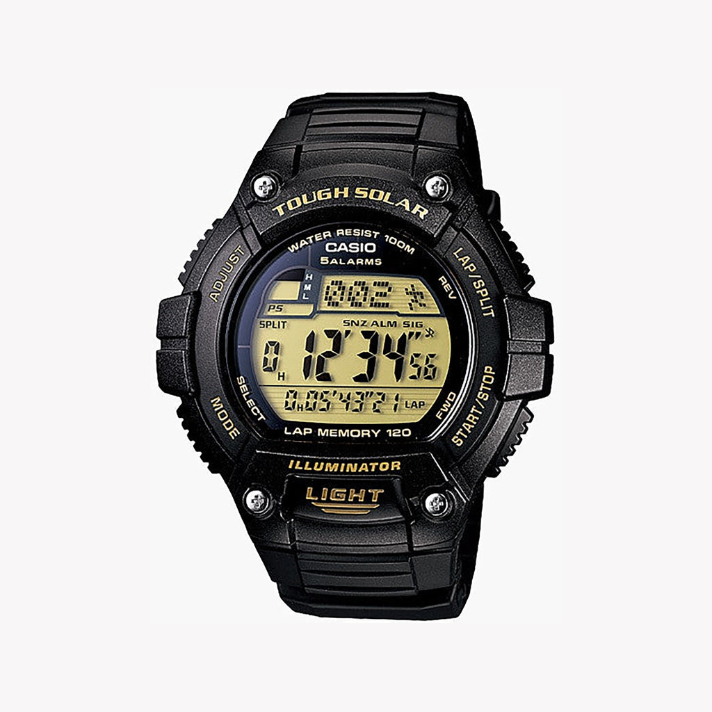 CASIO W-S220-9AVFD RUGGED RESILIENCE - SPORTY SOLAR-POWERED MEN'S WATCH