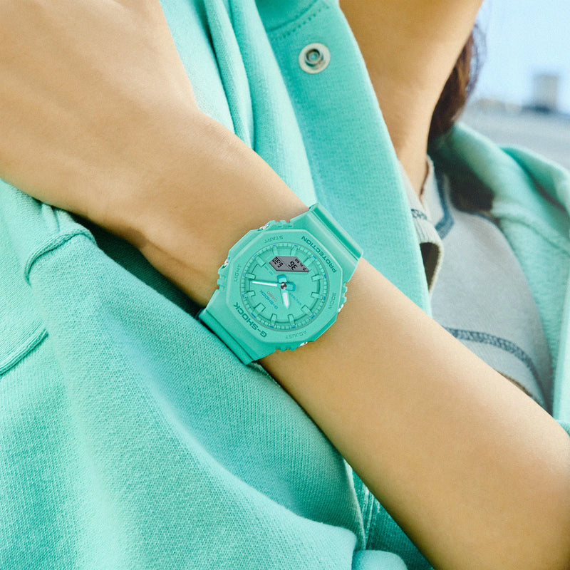 Casio G-Shock Unisex Cyan Resin Watch, Sporty Design | Gma-P2100-2aer by i-watch
