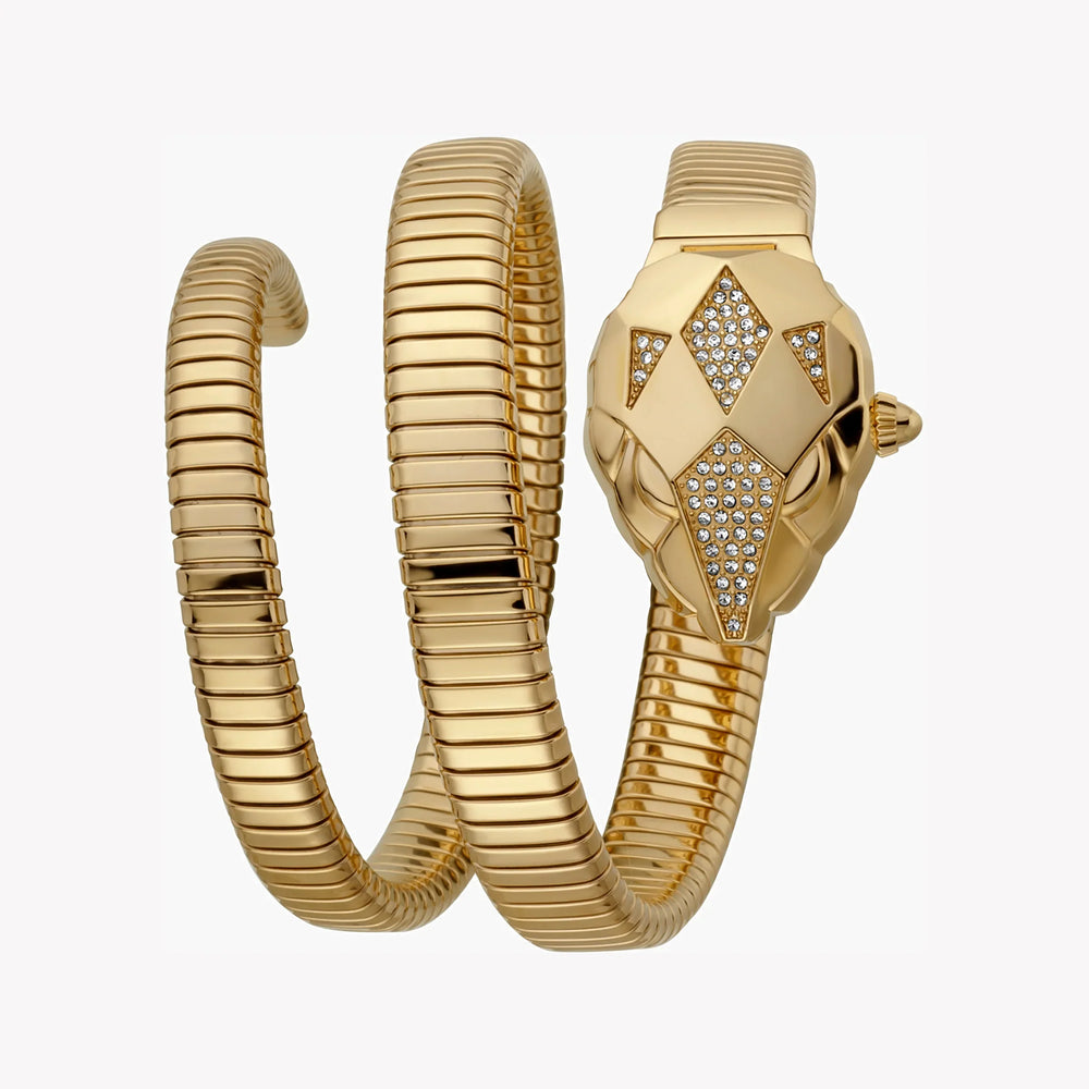 Just Cavalli Women's Gold Stainless Steel Watch, Champagne Dial | Jc1l073m0025 by i-watch
