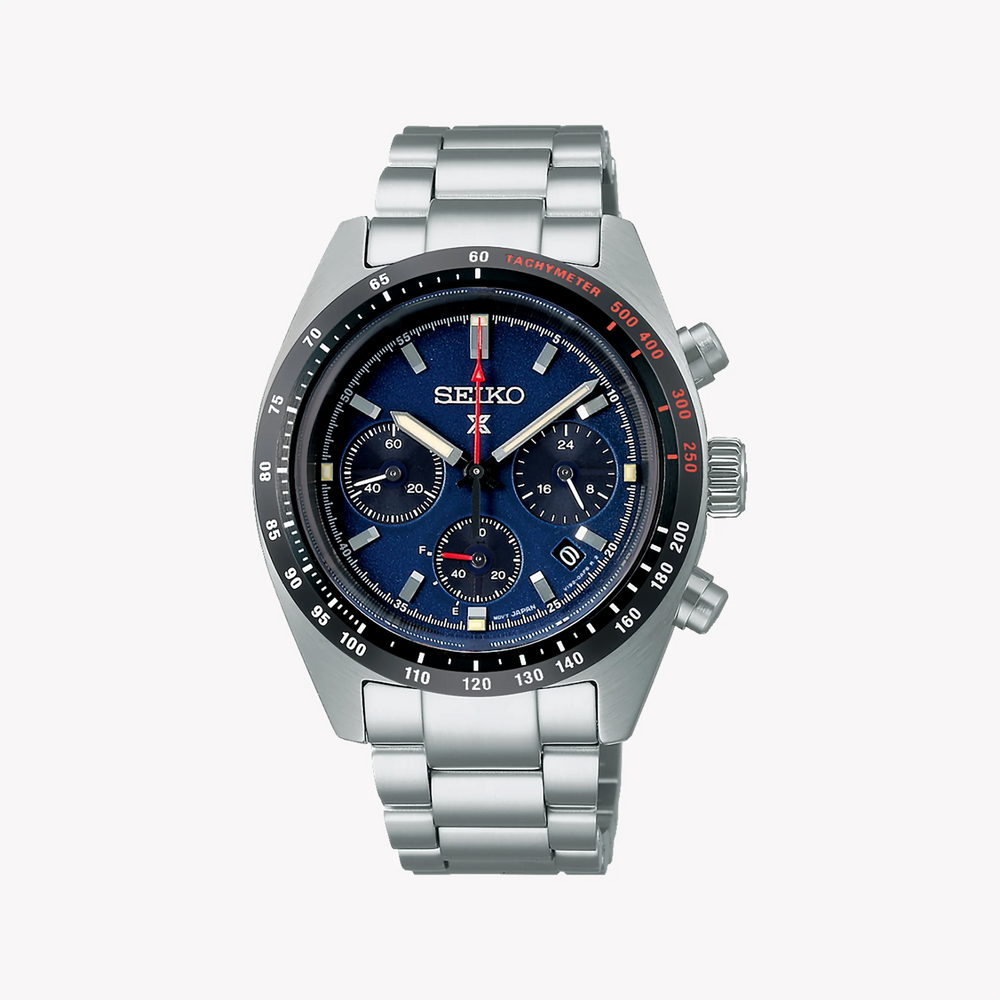 Seiko Men's Silver Stainless Steel, Dark Blue Dial | Ssc815p1 by i-watch
