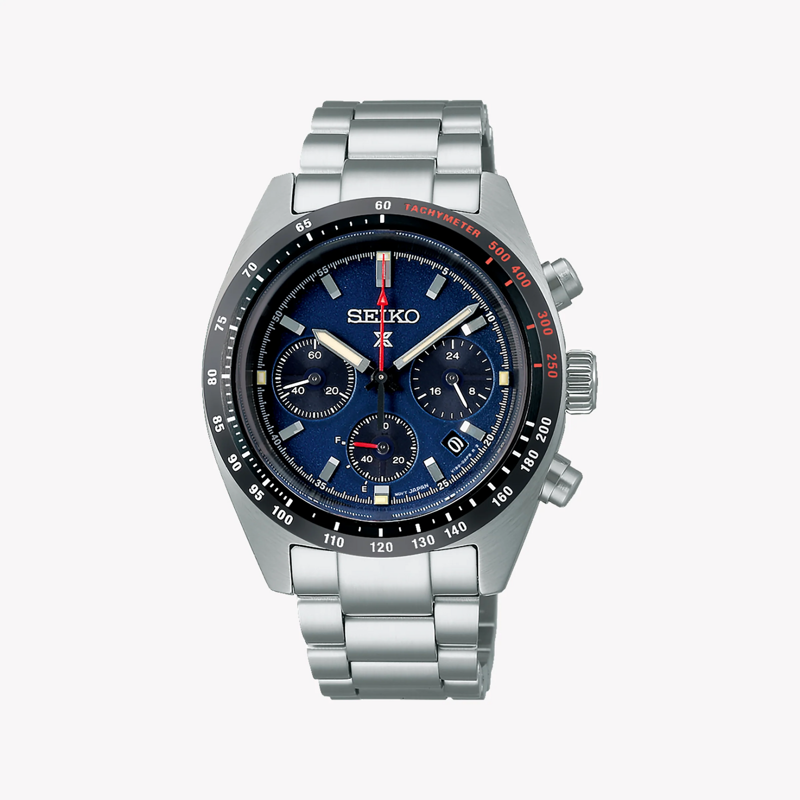 Seiko Men's Silver Stainless Steel, Dark Blue Dial | Ssc815p1 by i-watch