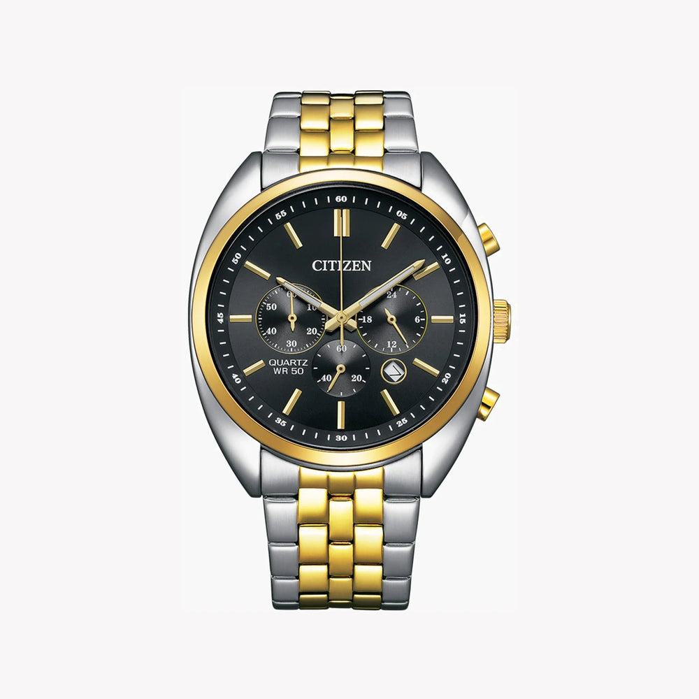 Citizen Men's Stainless Steel Watch, Silver & Gold | An8214-55e by i-watch
