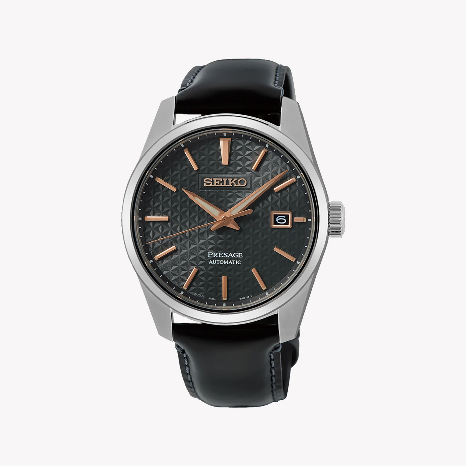 Seiko Presage Men's Silver Watch, Black Dial | Spb231j1 by i-watch