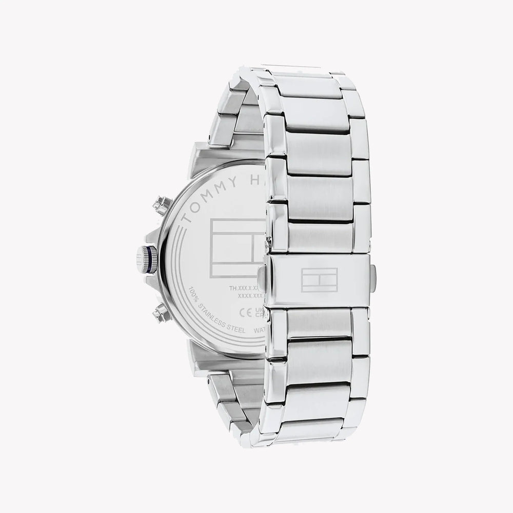 Tommy Hilfiger Men's Silver Stainless Steel, Blue Dial | 1687498 by i-watch