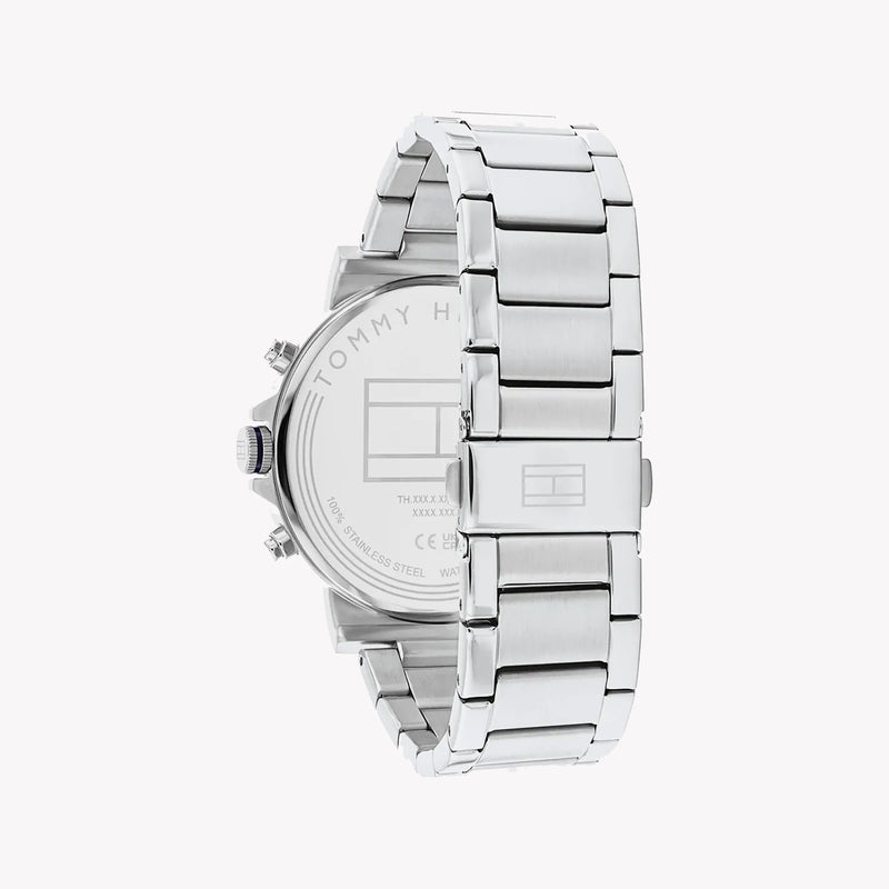 Tommy Hilfiger Men's Silver Stainless Steel, Blue Dial | 1687498 by i-watch